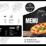 Menu Patzeria restaurant Marrakech June 2023 352017